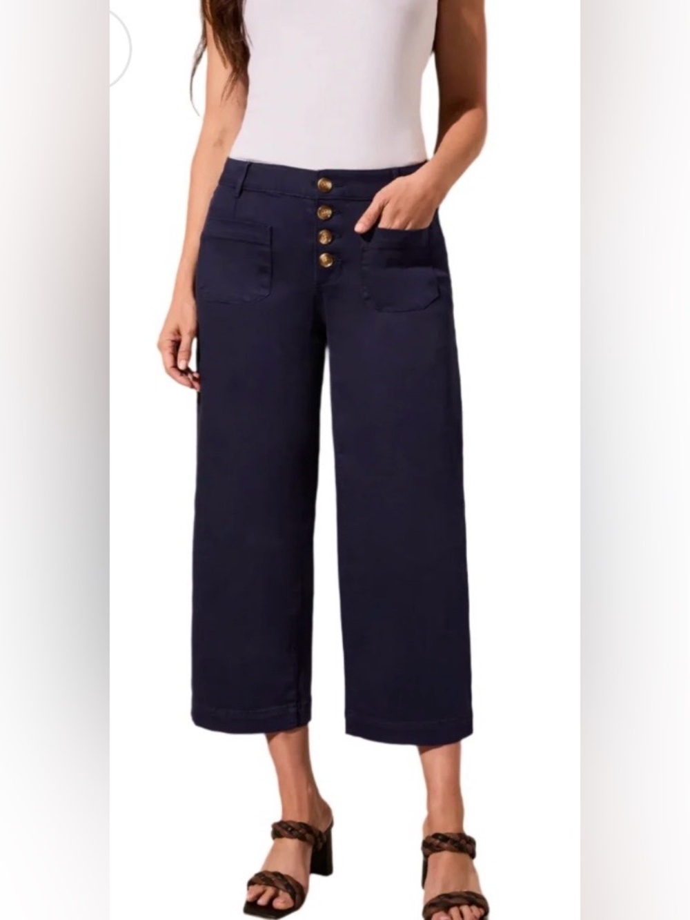 NWT Tribal Stitch Fix $90
Audrey Wide Leg Cropped
Pants Sz 12